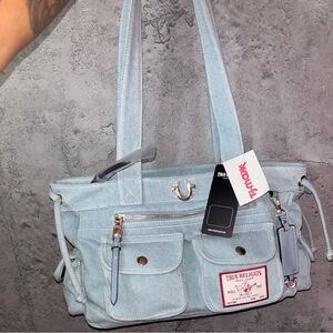 True Religion Sky Blue Shoulder Bag